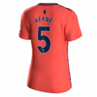 Camisa de Futebol Everton Michael Keane #5 Equipamento Secundário Mulheres 2023-24 Manga Curta